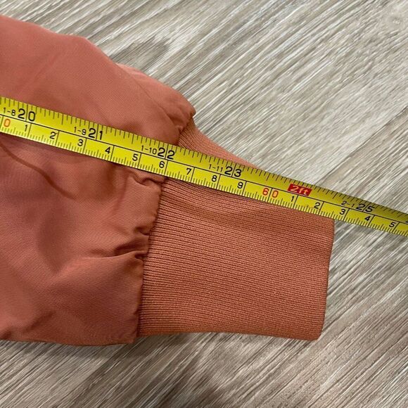 WILFRED FREE Aritzia Crop Aviator Bomber Jacket in Cognac XS Puff Fall Jacket - Picture 14 of 14